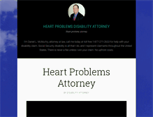 Tablet Screenshot of heartproblemsdisabilityattorney.com